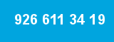 926 611 34 19 926 611 34 19
